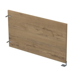 Gloss 9БРП.411.9 (Teakwood/алюминий матовый) Барьер из ЛДСП боковой, правый