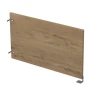 Экран для стола 9БРП.411.9 в отделке Teakwood/Алюминий матовый, 783х16х400 мм