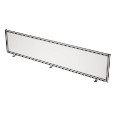 Gloss 9БС.0409.6 (Стекло матовое/алюминий матовый) Барьер из стекла в алюминиевом профиле, фронтальный