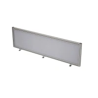 Gloss 9БТ.0407.6 (Grey/алюминий матовый) Барьер из ткани в алюминиевом профиле, фронтальный