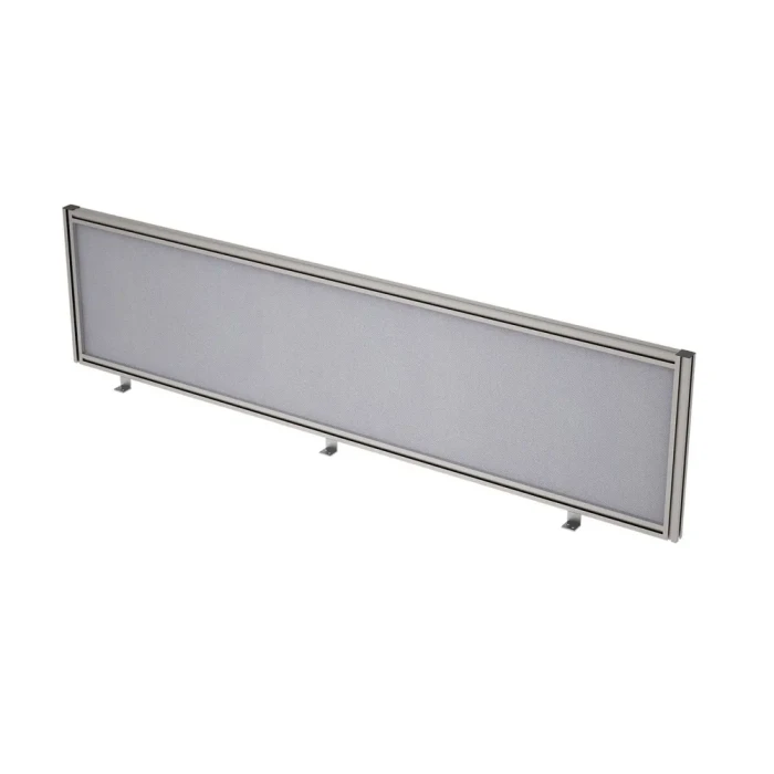 Экран подстольный 9БТ.0408.8 в отделке Grey/Алюминий матовый, 1600х29х400 мм