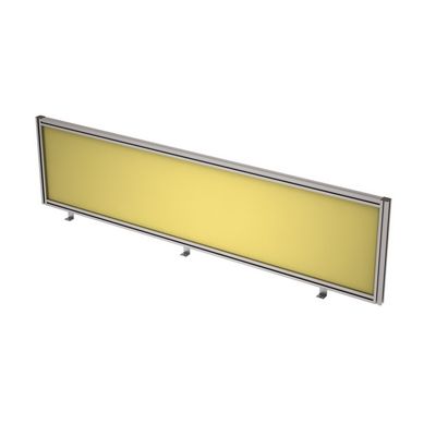 Gloss 9БТ.0408.8 (Lemon/алюминий матовый) Барьер из ткани в алюминиевом профиле, фронтальный