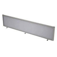 Gloss 9БТ.0409.6 (Grey/алюминий матовый) Барьер из ткани в алюминиевом профиле, фронтальный