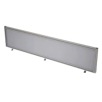 Gloss 9БТ.0409.8 (Grey/алюминий матовый) Барьер из ткани в алюминиевом профиле, фронтальный