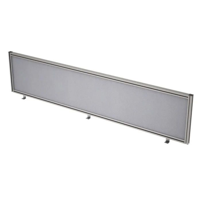 Экран подстольный 9БТ.0409.8 в отделке Grey/Алюминий матовый, 1800х29х400 мм