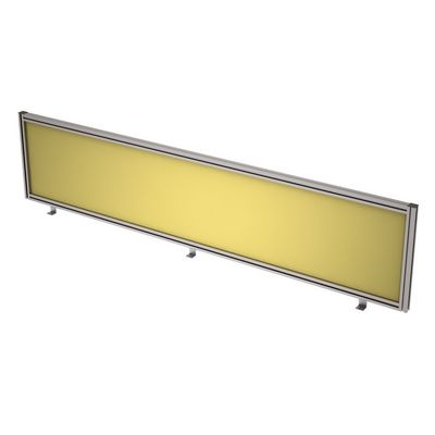 Gloss 9БТ.0409.8 (Lemon/алюминий матовый) Барьер из ткани в алюминиевом профиле, фронтальный