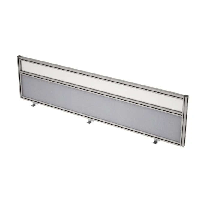 Разделительный экран 9БТС.0417.6 в отделке Grey/Стекло матовое, 1600х29х400 мм