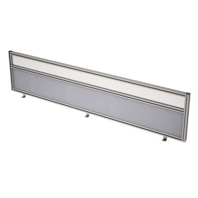 Gloss 9БТС.0415.8 (Olive/Стекло матовое/алюминий матовый) Барьер из ткани и стекла в алюминиевом профиле, фронтальный