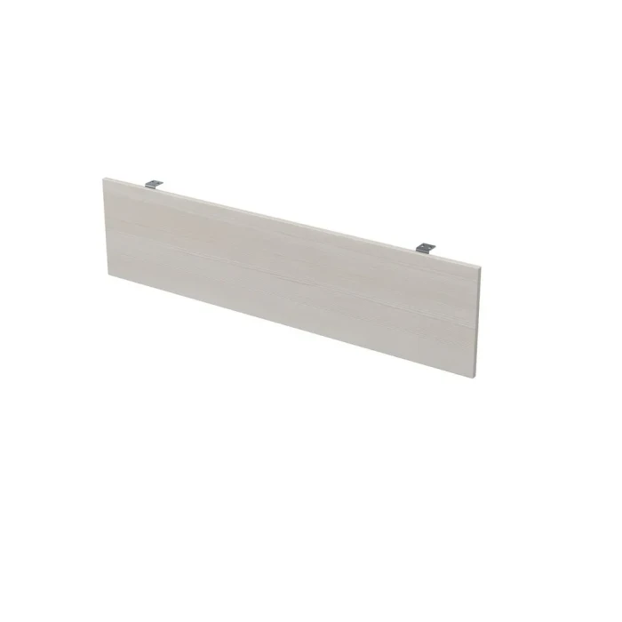 Экран для стола 9ЭК.006.1 в отделке Ivory/Алюминий матовый, 1000х16х300 мм