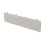 Экран подстольный 9ЭК.409.1 в отделке Ivory/Алюминий матовый, 1600х16х400 мм