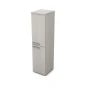 Офисный шкаф 9П.004.3 в отделке Ivory, 400х450х1645 мм