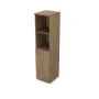 Офисный шкаф 9П.004.4 в отделке Teakwood, 400х450х1645 мм
