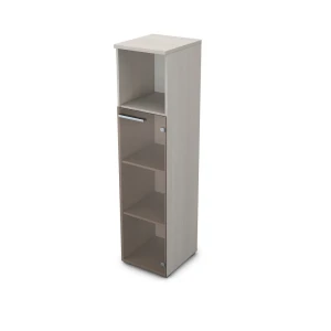Gloss 9П.004.5 (Ivory) Пенал со стеклом и нишей