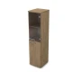 Шкаф для бумаг 9П.004.6 в отделке Teakwood, 400х450х1645 мм
