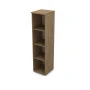 Офисный стеллаж 9ПД.004 в отделке Teakwood, 400х450х1645 мм