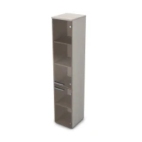 Gloss 9ПД.005.10 (Ivory) Пенал высокий со стеклом