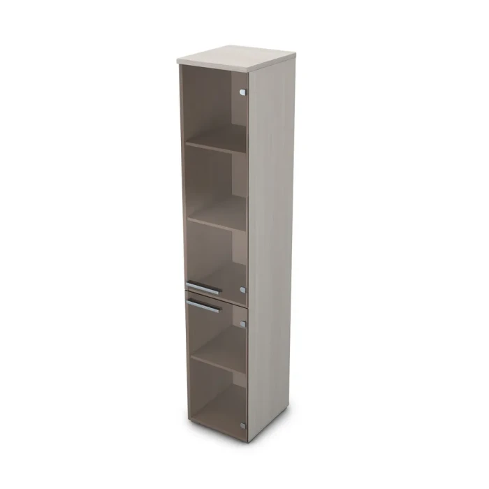 Шкаф для бумаг 9П.005.10 в отделке Ivory, 400х450х2045 мм
