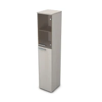 Gloss 9ПД.005.11 (Ivory) Пенал высокий со стеклом