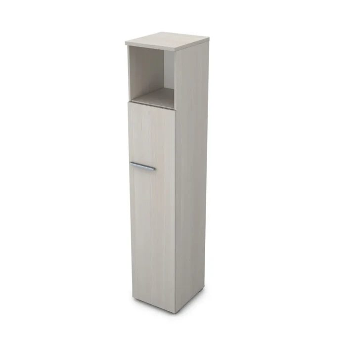 Офисный шкаф 9ПД.005.2 в отделке Ivory, 400х450х2045 мм