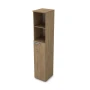 Офисный шкаф 9ПД.005.3 в отделке Teakwood, 400х450х2045 мм
