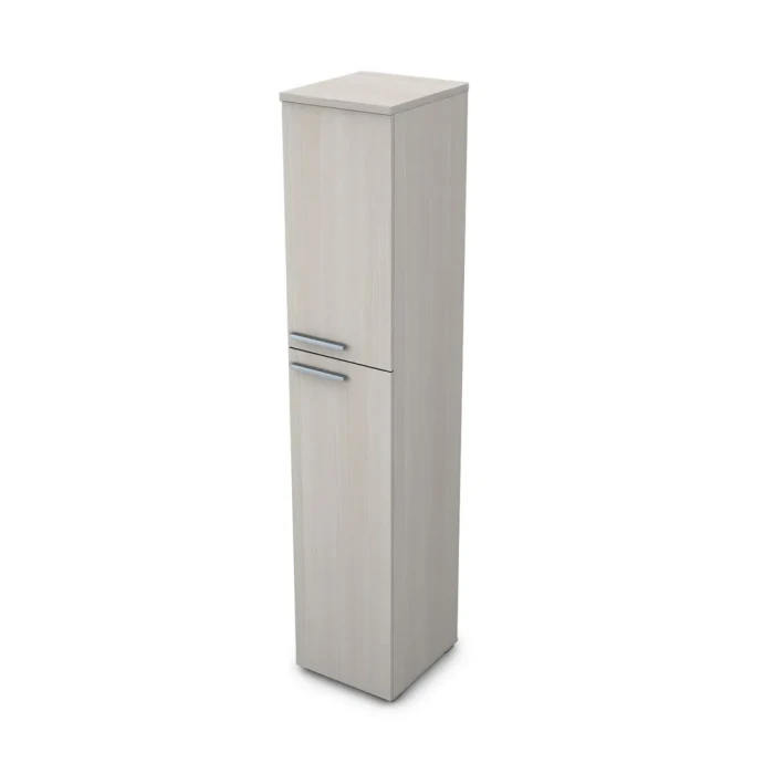 Шкаф для бумаг 9ПД.005.4 в отделке Ivory, 400х450х2045 мм