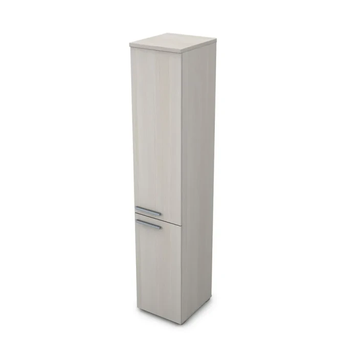 Офисный шкаф 9П.005.5 в отделке Ivory, 400х450х2045 мм