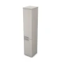 Офисный шкаф 9П.005.5 в отделке Ivory, 400х450х2045 мм