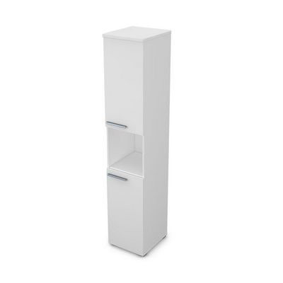 Gloss 9П.005.6 (Белый премиум) Пенал высокий с нишей