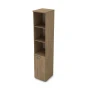 Шкаф для документации 9П.005.7 в отделке Teakwood, 400х450х2045 мм