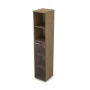 Шкаф для бумаг 9П.005.8 в отделке Teakwood, 400х450х2045 мм