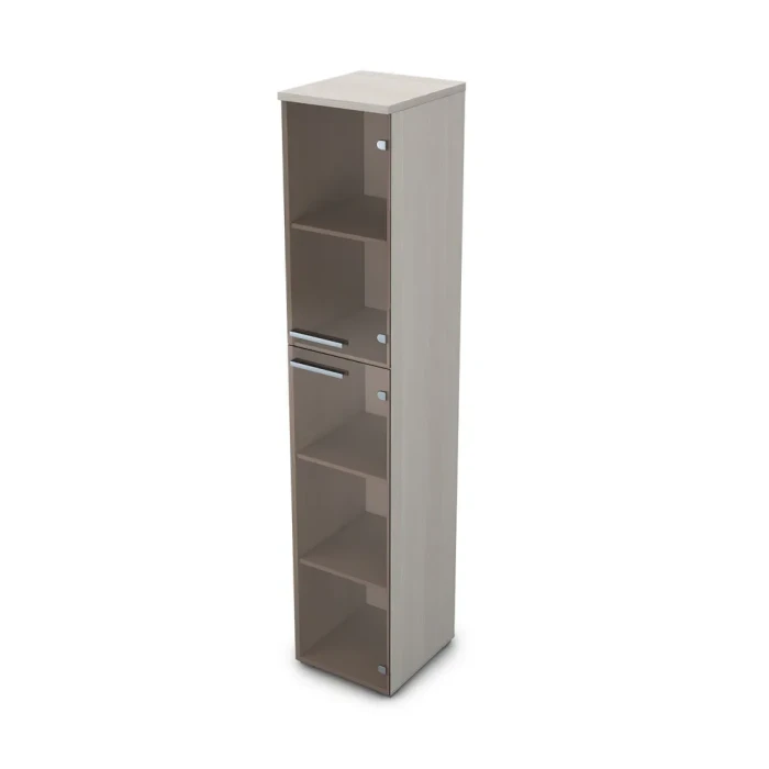 Шкаф для бумаг 9ПД.005.9 в отделке Ivory, 400х450х2045 мм