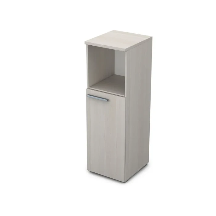 Офисный шкаф 9ПД.017.2 в отделке Ivory, 400х450х1245 мм
