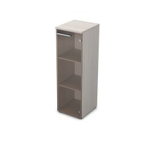 Gloss 9П.017.3 (Ivory) Пенал средний со стеклом