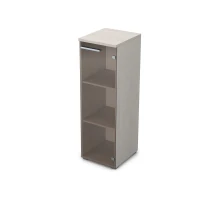 Gloss 9П.017.3 (Ivory) Пенал средний со стеклом