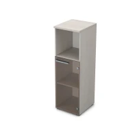 Gloss 9П.017.4 (Ivory) Пенал средний со стеклом и нишей