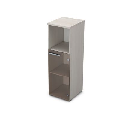 Gloss 9П.017.4 (Ivory) Пенал средний со стеклом и нишей