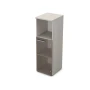Шкаф в офис 9П.017.4 в отделке Ivory, 400х450х1245 мм