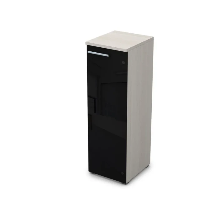 Шкаф в офис 9ПЛД.017.7 в отделке Ivory, 400х450х1245 мм