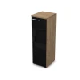 Шкаф для документов 9ПЛД.017.7 в отделке Teakwood, 400х450х1245 мм