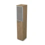 Офисный шкаф 9ПЛ.005.18 в отделке Teakwood, 400х450х2045 мм