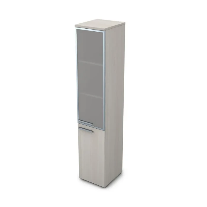 Шкаф для бумаг 9ПЛД.005.19 в отделке Ivory, 400х450х2045 мм