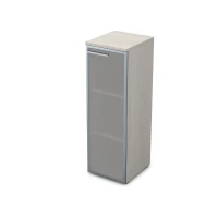 Gloss 9ПЛ.017.6 (Ivory) Пенал средний со стеклом, левый