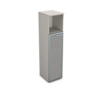 Gloss 9ППД.004.10 (Ivory) Пенал со стеклом и нишей, правый