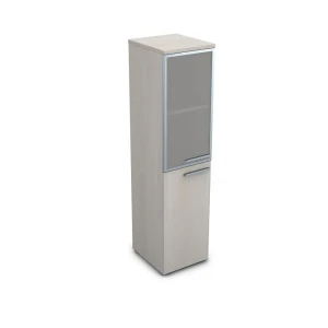 Gloss 9ПП.004.8 (Ivory) Пенал со стеклом, правый