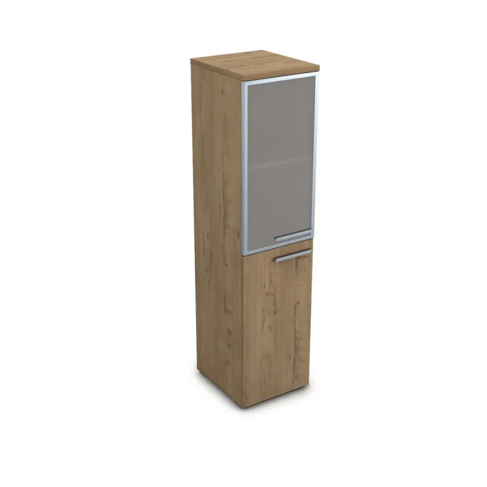 Шкаф для документов 9ППД.004.8 в отделке Teakwood, 400х450х1645 мм