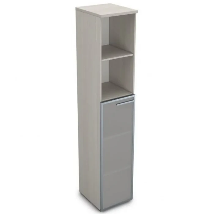 Офисный шкаф 9ППД.005.15 в отделке Ivory, 400х450х2045 мм