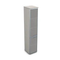 Gloss 9ППД.005.16 (Ivory) Пенал высокий со стеклом, правый