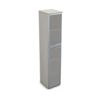 Gloss 9ППД.005.17 (Ivory) Пенал высокий со стеклом, правый