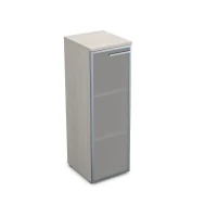 Gloss 9ПП.017.6 (Ivory) Пенал средний со стеклом, правый
