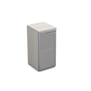 Gloss 9ПП.023.3 (Ivory) Пенал низкий со стеклом, правый